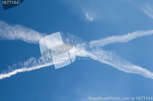 Image of Traces of planes in the sky