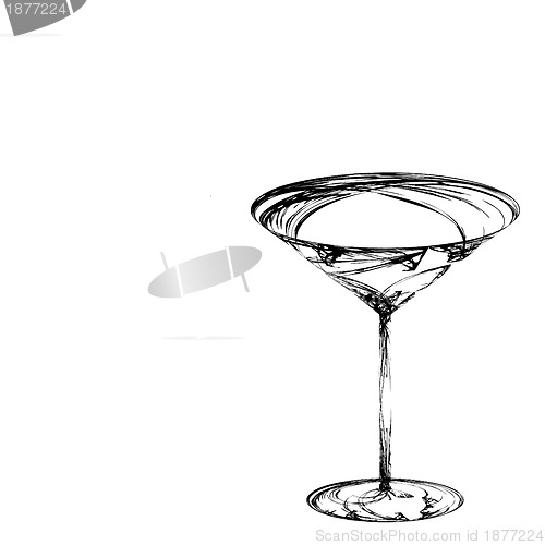 Image of stylized wine glass for fault