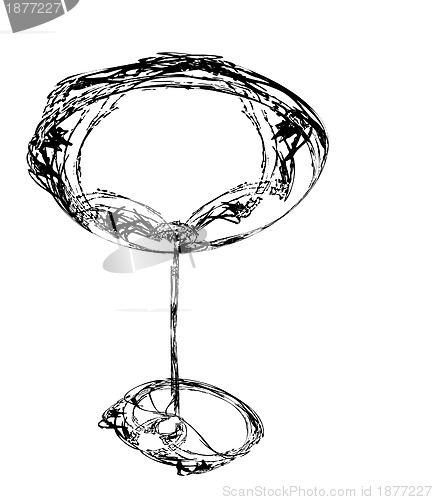 Image of stylized wine glass for fault