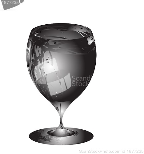 Image of stylized wine glass for fault