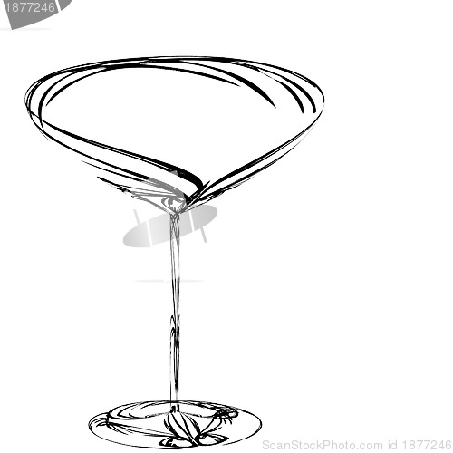 Image of stylized wine glass for fault