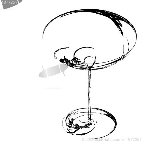 Image of stylized wine glass for fault