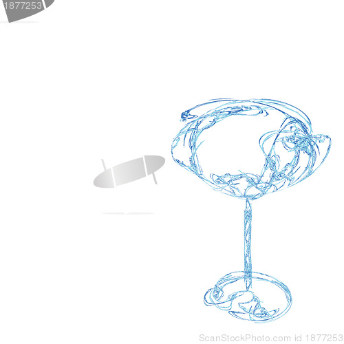 Image of stylized wine glass for fault