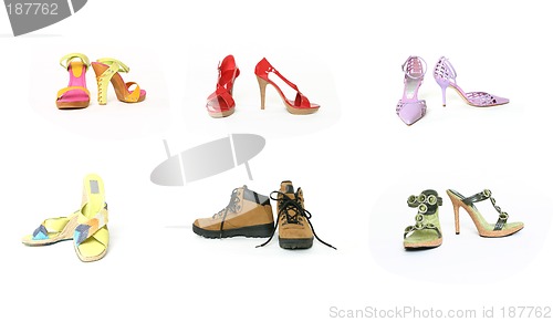 Image of Six pairs shoes