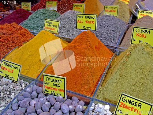 Image of Spice bazaar detail