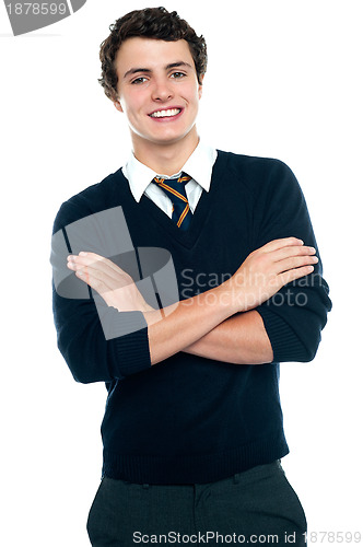 Image of Profile shot of a school going teenager