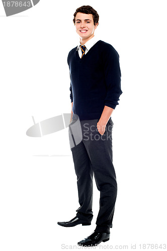 Image of Full length portrait of a school going youngster