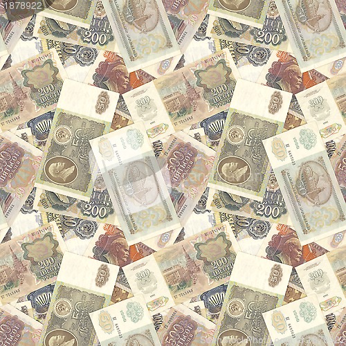 Image of Soviet money seamless texture