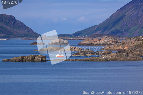 Image of Rocky islands in fjord