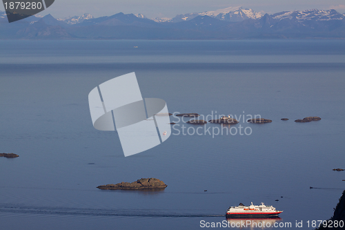 Image of Passenger ship in Norwegian sea