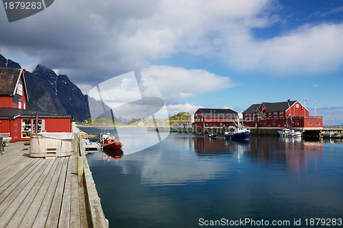 Image of Fishing port in Henningsvaer