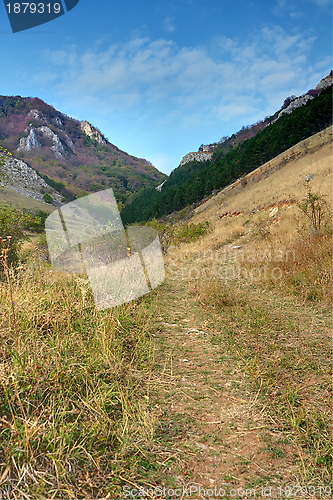 Image of touristic track to Padinei gorges