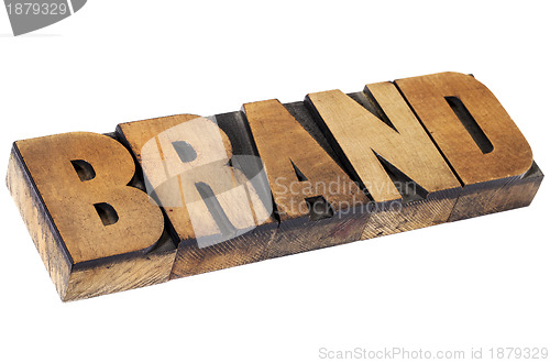Image of brand in letterpress wood type