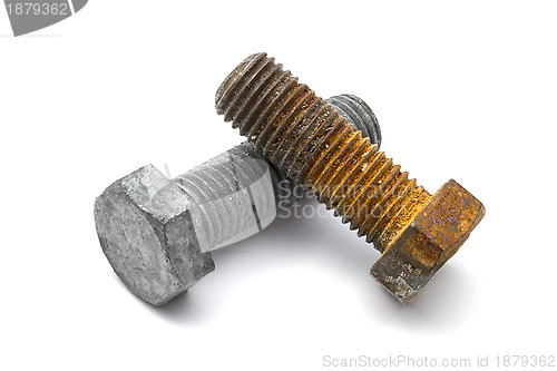 Image of Rusty nut and bolt
