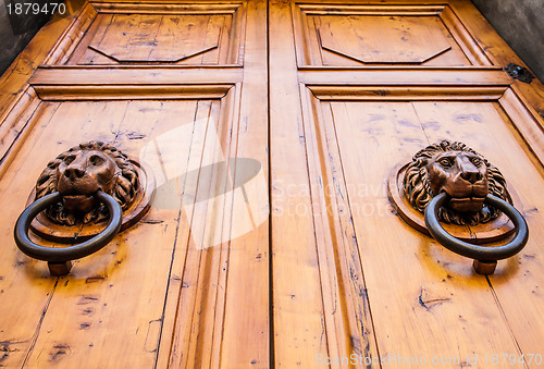 Image of Lion Head Door Knocker