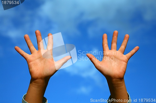 Image of child hand