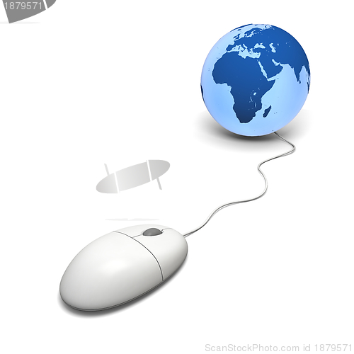 Image of Mouse connected to world