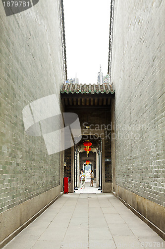 Image of Chinese corridor in temple