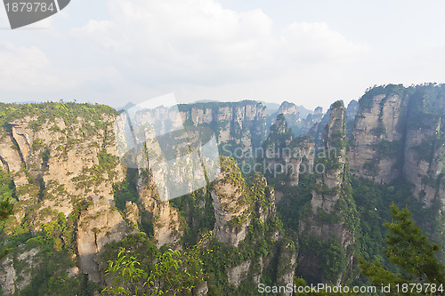 Image of Zhangjiajie National Park in Hunan Province, China 