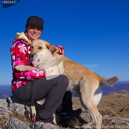 Image of Girl and her dog