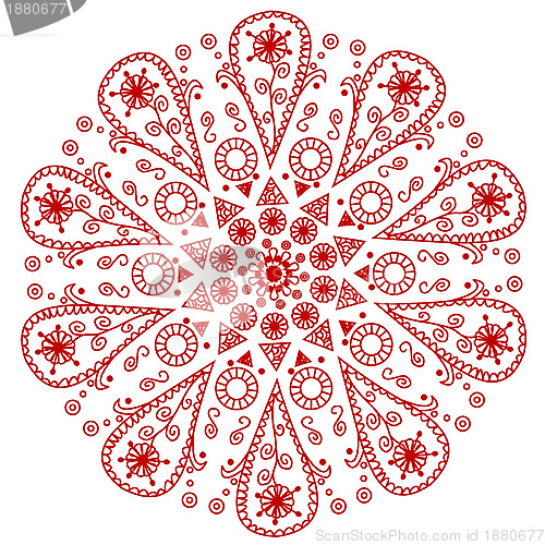Image of ornamental round lace 