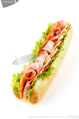 Image of Long Baguette Sandwich