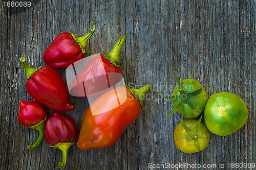 Image of Capsicum and tomato