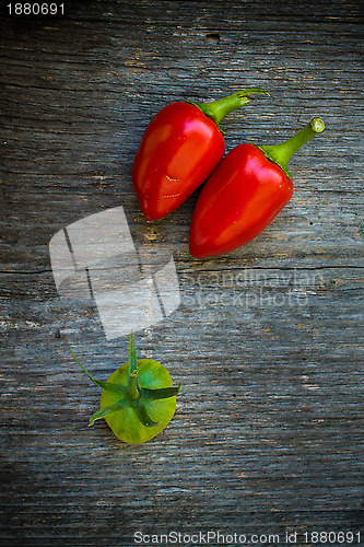 Image of Capsicum and tomato