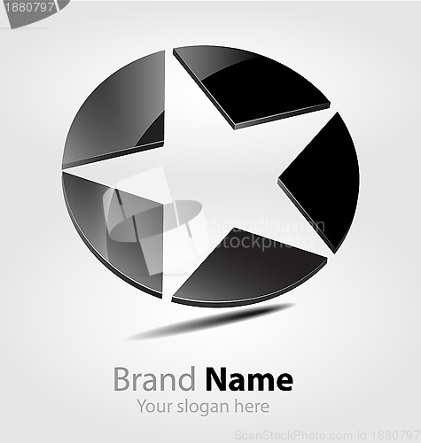 Image of Black star brand logo/logotype