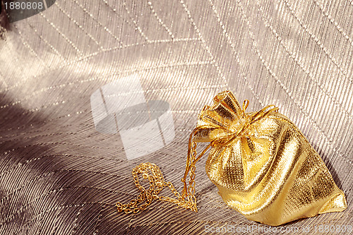 Image of Gift bag with gold chain