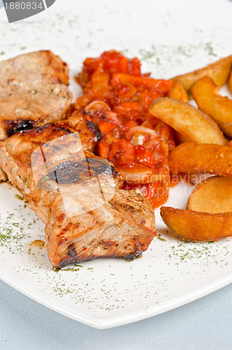 Image of Grilled kebab pork meat