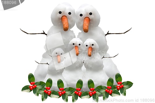 Image of Christmas Snow Family