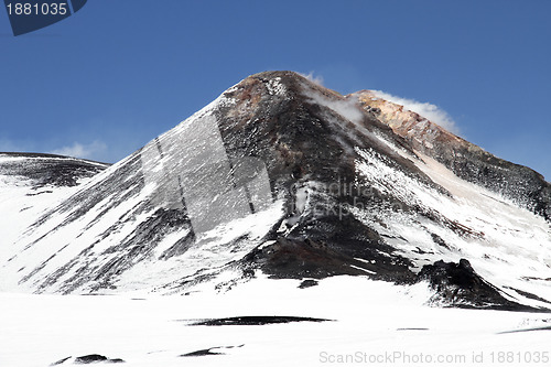 Image of volcano mount Etna crater