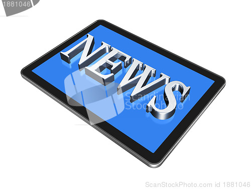 Image of News in digital Tablet pc