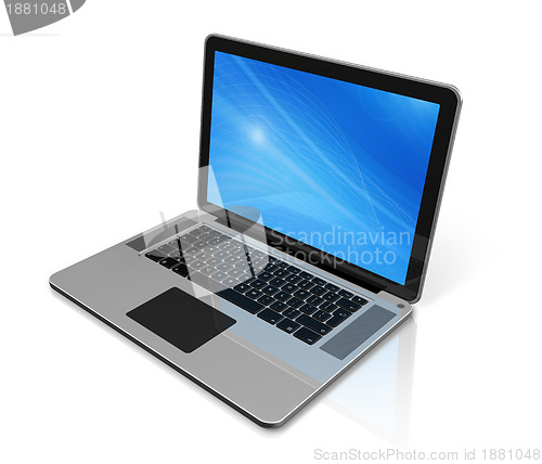 Image of Laptop computer isolated on white