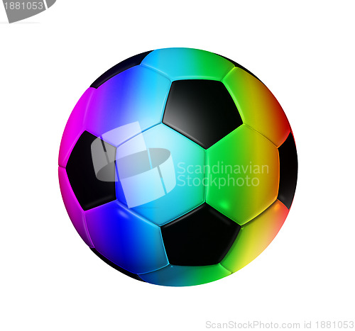 Image of Rainbow soccer football ball