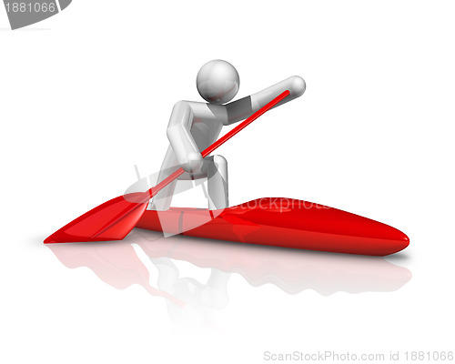 Image of Canoe Sprint 3D symbol