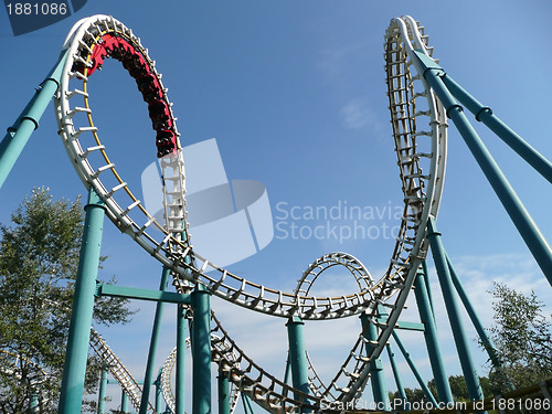 Image of Rollercoaster in amusement park