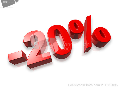 Image of 20% twenty percent