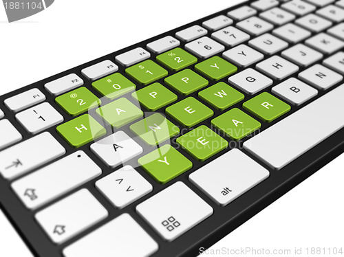 Image of New year 2012 computer keyboard