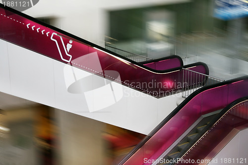 Image of moving staircase