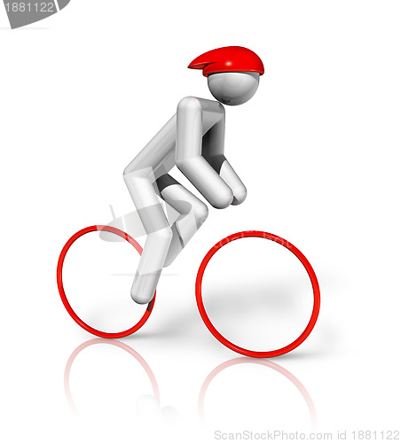 Image of Cycling Road 3D symbol