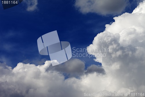 Image of Blue sky and clouds