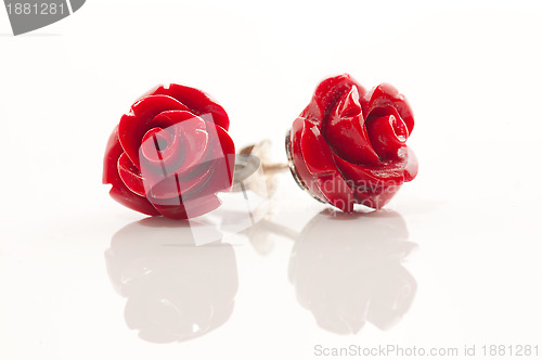 Image of Red rose jewelry