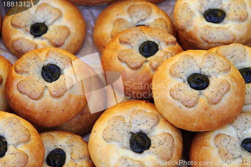 Image of czech homemade cakes background 