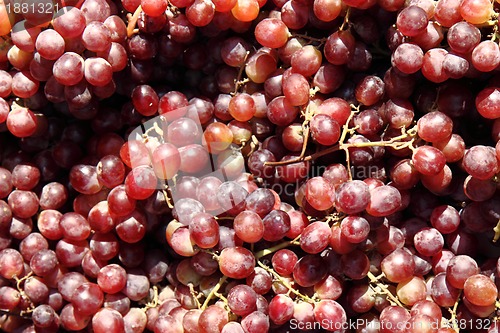 Image of red grapes background