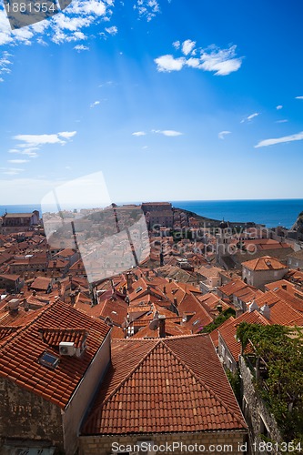 Image of Sunbeams over Dubrovnik