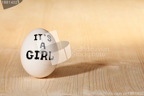 Image of it's a girl concept
