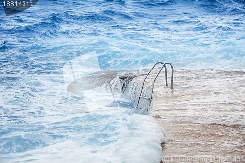 Image of Flooded pool area