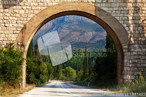 Image of scenic arch in Croatia